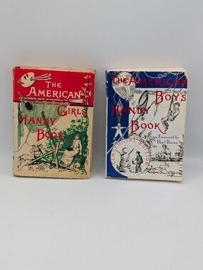 Lot of 2 Vintage The American Handy Book Boys & Girls